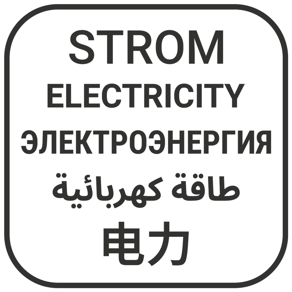 Aufkleber – Strom